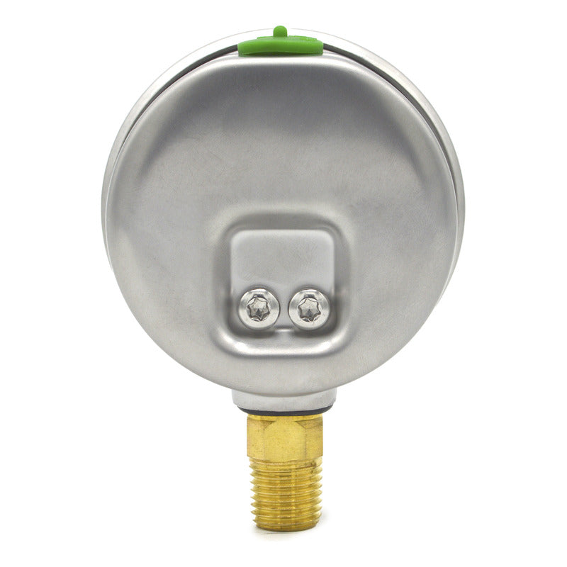 Premium Stainless Steel Glycerin Pressure Gauge, 2.5 Inch Dial, 60 Psi