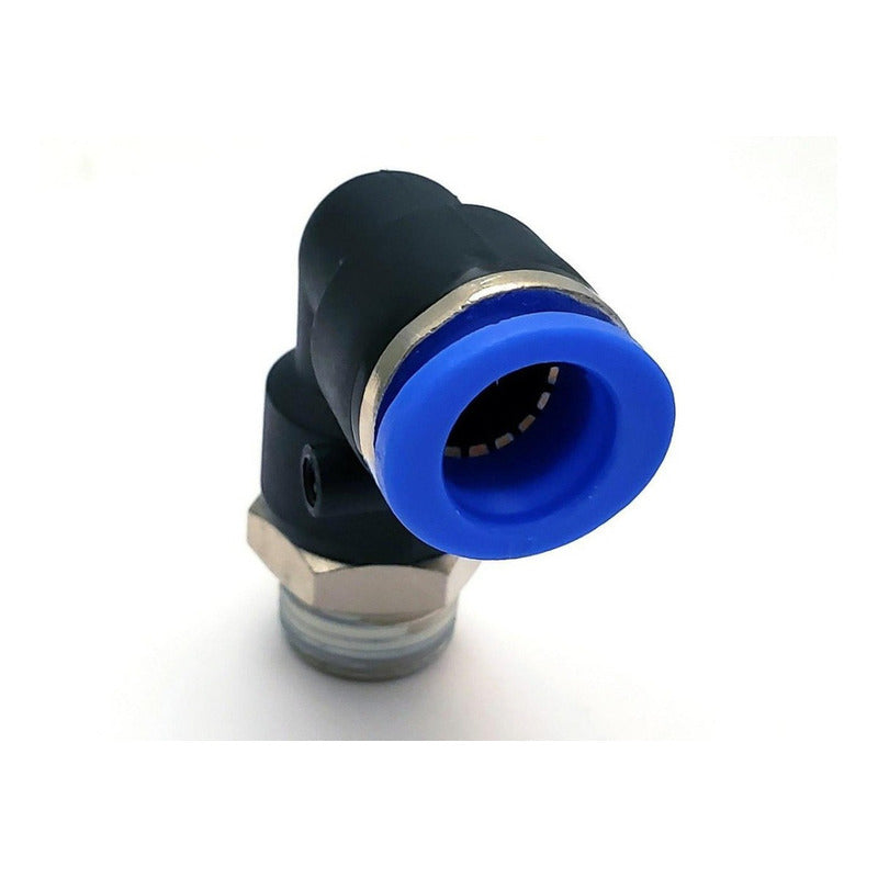 5 Pz De Conector/racor Rápido Neumático Codo 3/8 Npt X 12 Mm
