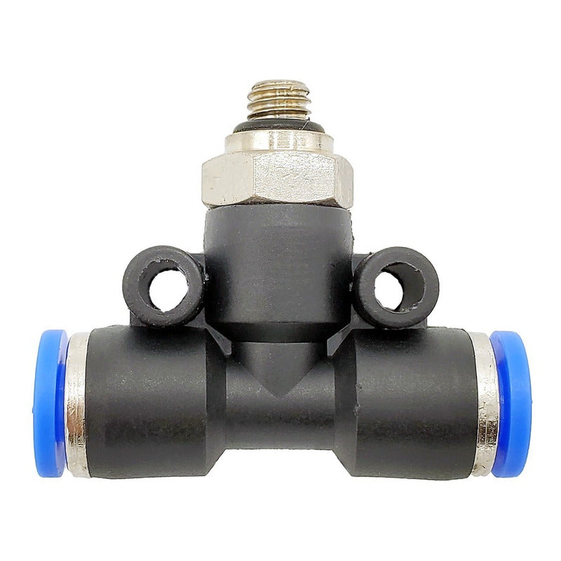 10 Pz De Conector/racor Rápido Neumático Tee M5 X 4mm