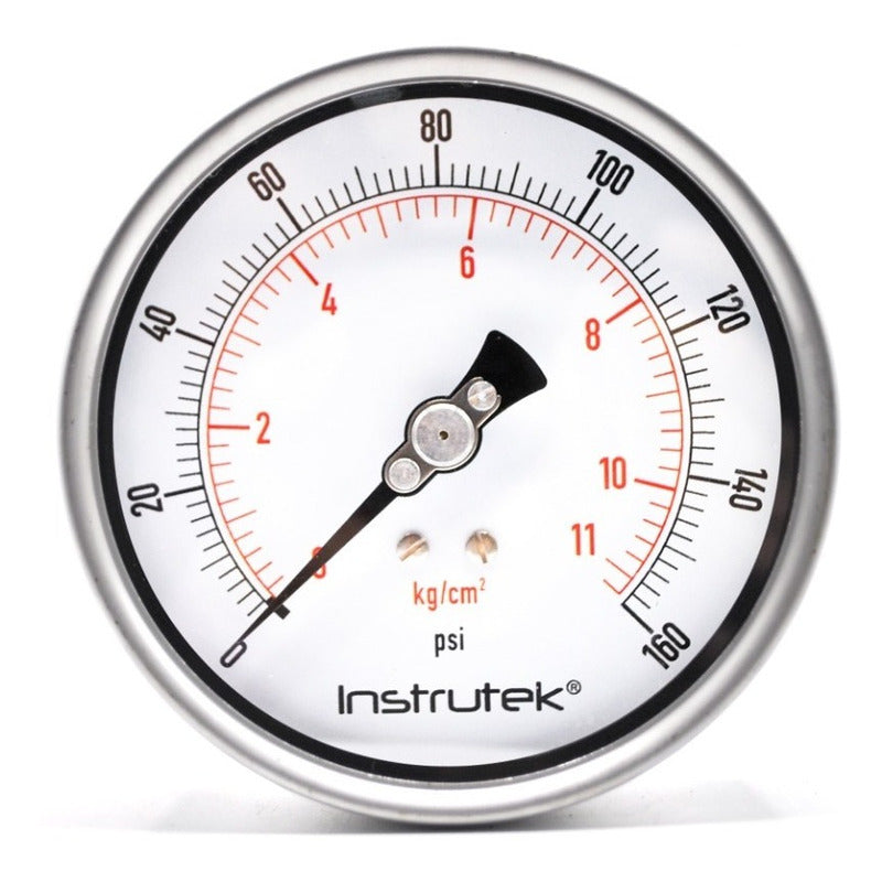 Manómetro 4", lleno de líquido (O.E.M.), 1/4" NPT, posterior, 160 psi-kg/cm2