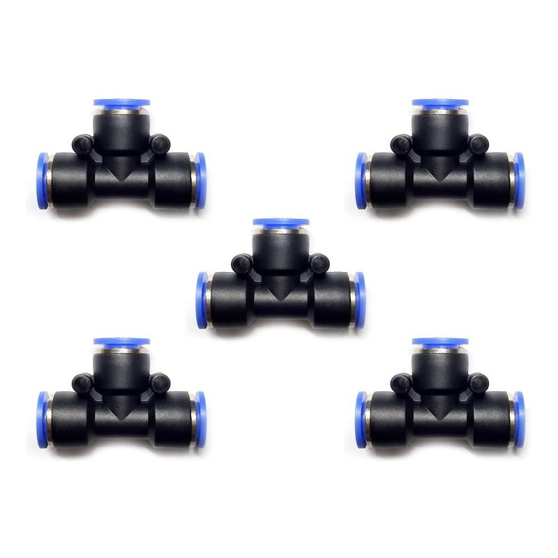 5 Pz Pneumatic Union Fitting On Tee 3/8