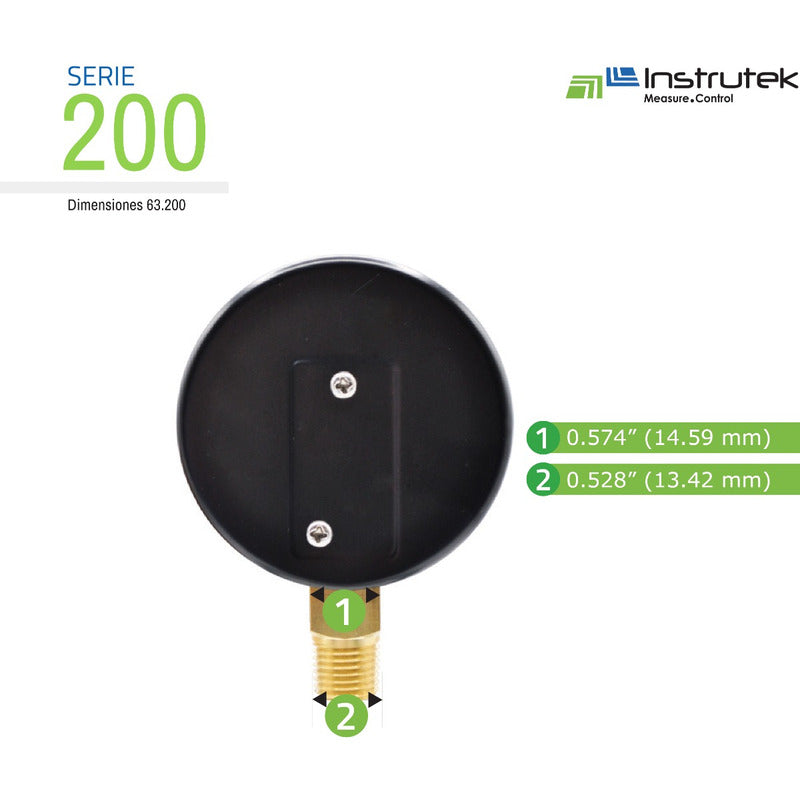 Manómetro 32 Oz / 55 Inh2o Para Gas Lp Y Nat. Baja Presión