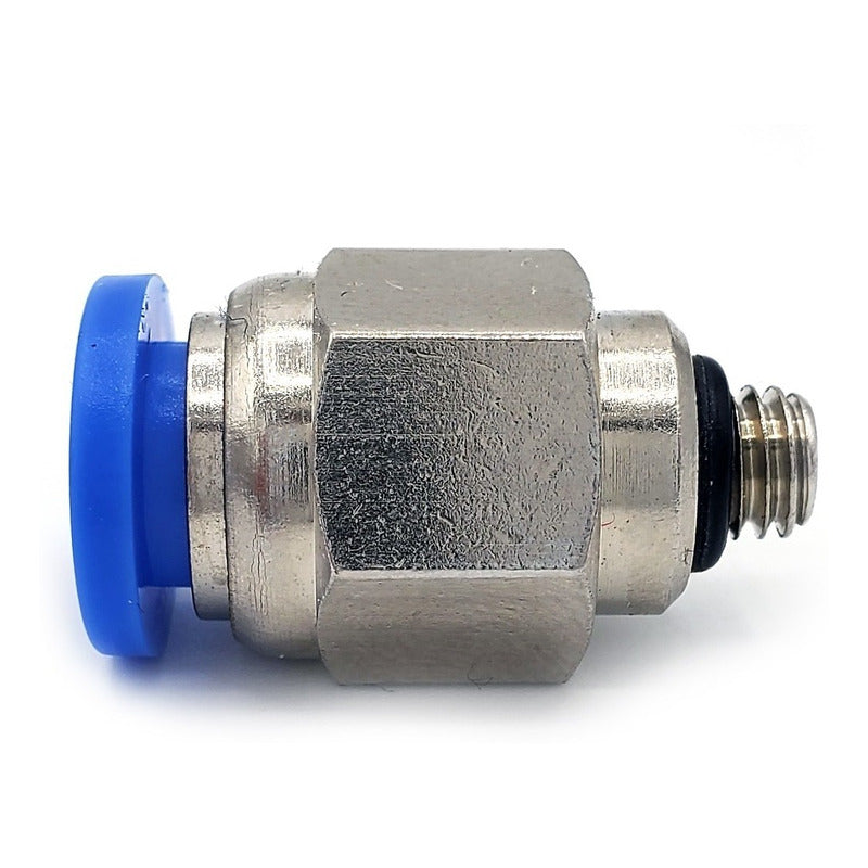 10 Pz De Conector/racor Rápido Neumático Recto M5 X 1/4