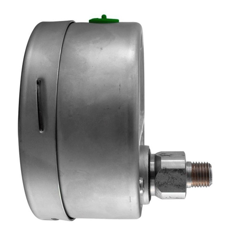 Manómetro 4", lleno de líquido premium, 1/4" NPT, posterior, 2000 psi-kg/cm2