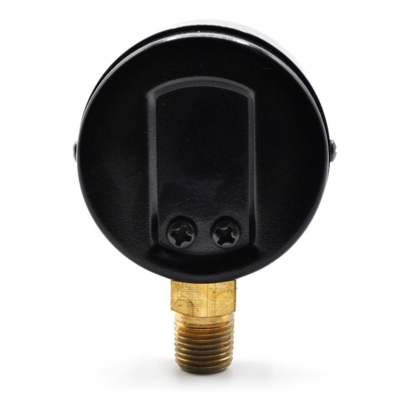 1.5" Standard, dry, pressure gauge, black steel case, 1/8" NPT, bottom connection, 0 to 160 psi-kPa