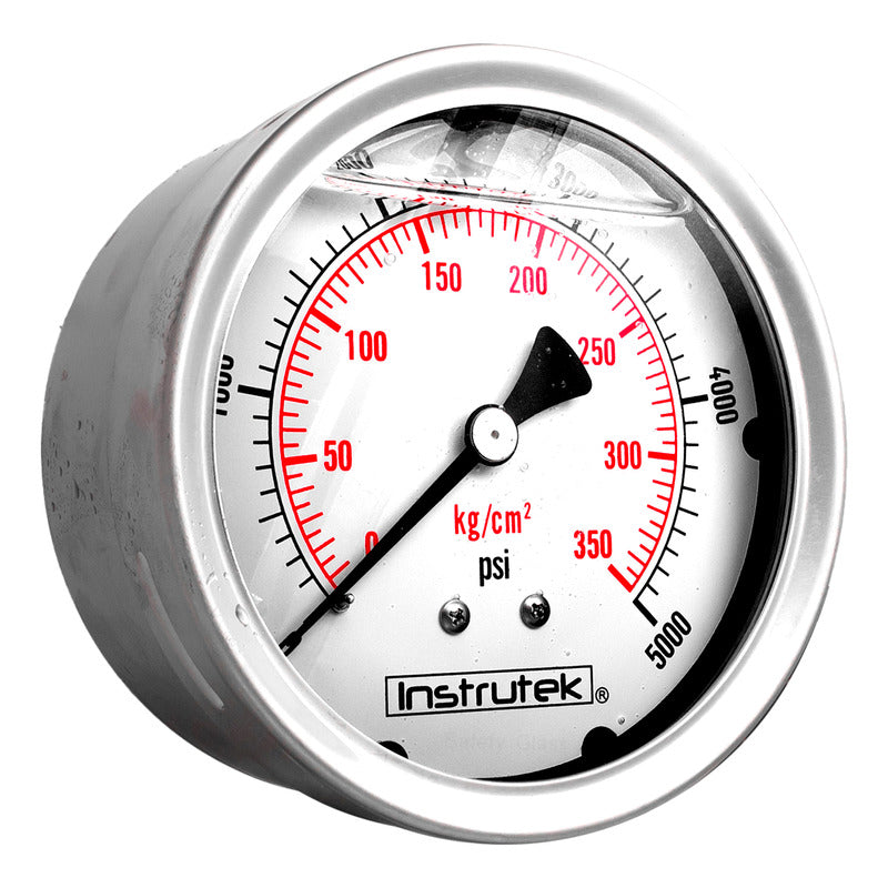 Manómetro 4", lleno de líquido (O.E.M.), 1/4" NPT, posterior, 5000 psi-kg/cm2