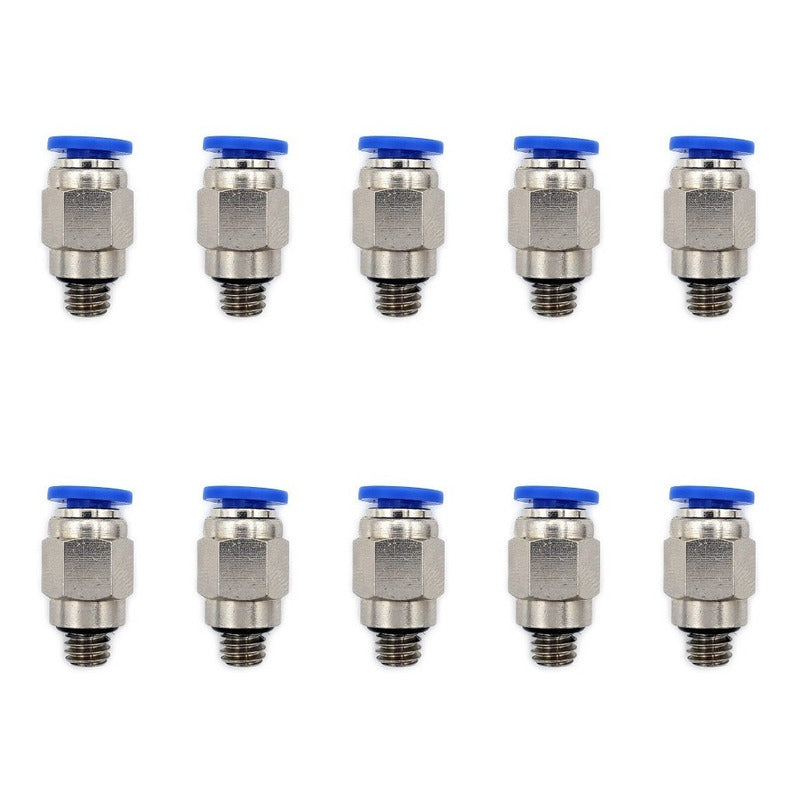 10 Pc of Straight Pneumatic Quick Connector / Fitting M6 X 4mm