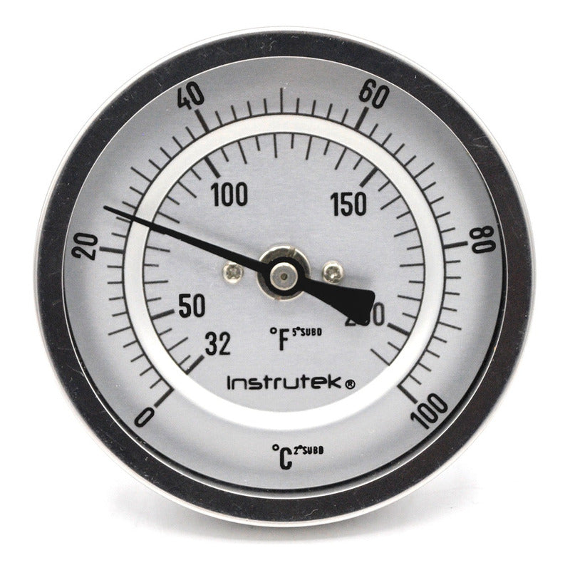 Oven Thermometer 3 INCH 0 TO 100°C, Stem 2.5, Thread 1/2