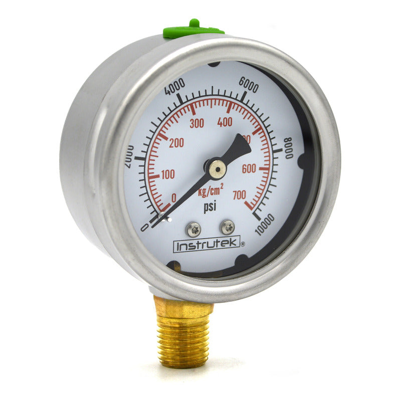 Manómetro 2.5", lleno de líquido (O.E.M.), 1/4" NPT, inferior, 10000 psi-kg/cm2