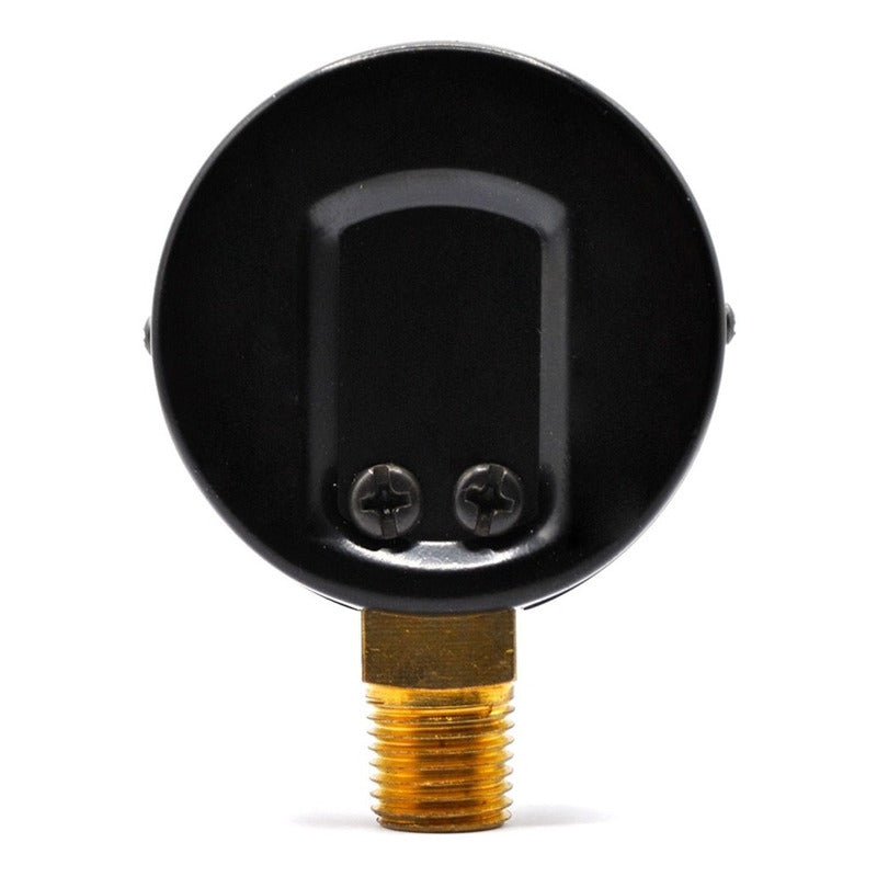 2" Standard, dry, pressure gauge, black steel case, 1/4" NPT, bottom connection, 0 to 600 psi-kPa