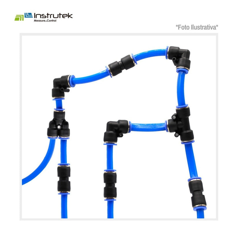 Manguera Para Aire (tubing) De Poliuretano Azul 4mm 200 Mts