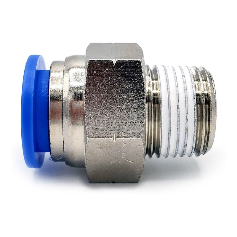 5 Pz De Conector/racor Rápido Neumático Recto 3/8 Npt X 1/2