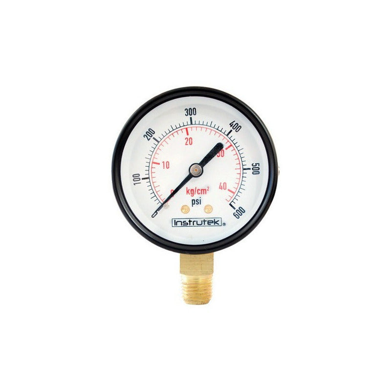 Manómetro Para Compresor Carátula 2.5 , 600 Psi (aire, Gas)