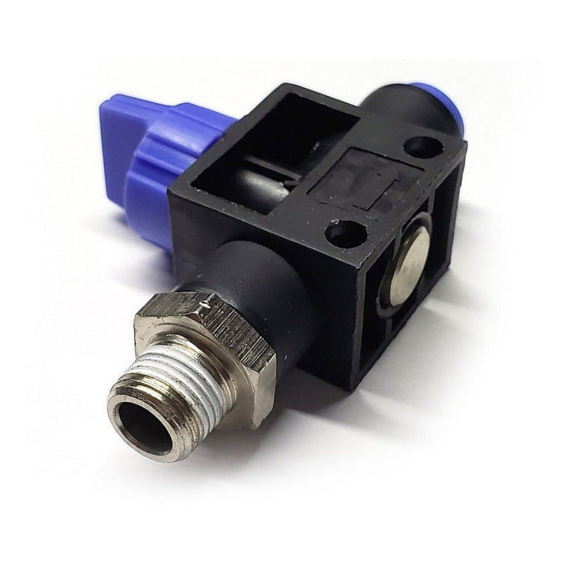 Conector / Válvula De Mano Recta (on-off) 1/8 Npt X 4mm