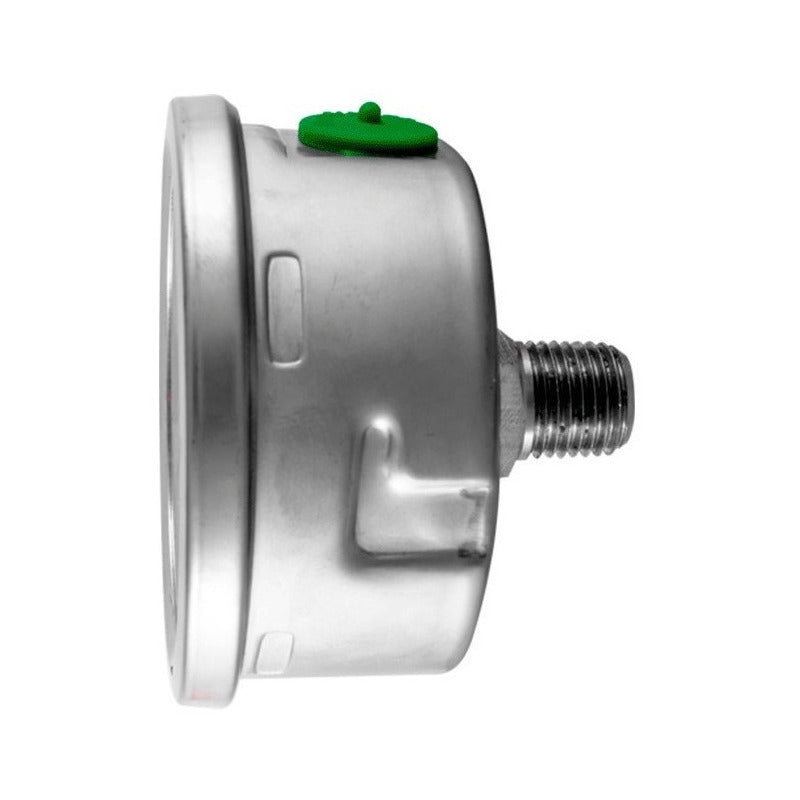 Manómetro 2.5", acero inoxidable, 1/4" NPT, posterior, 10000 psi-kg/cm2