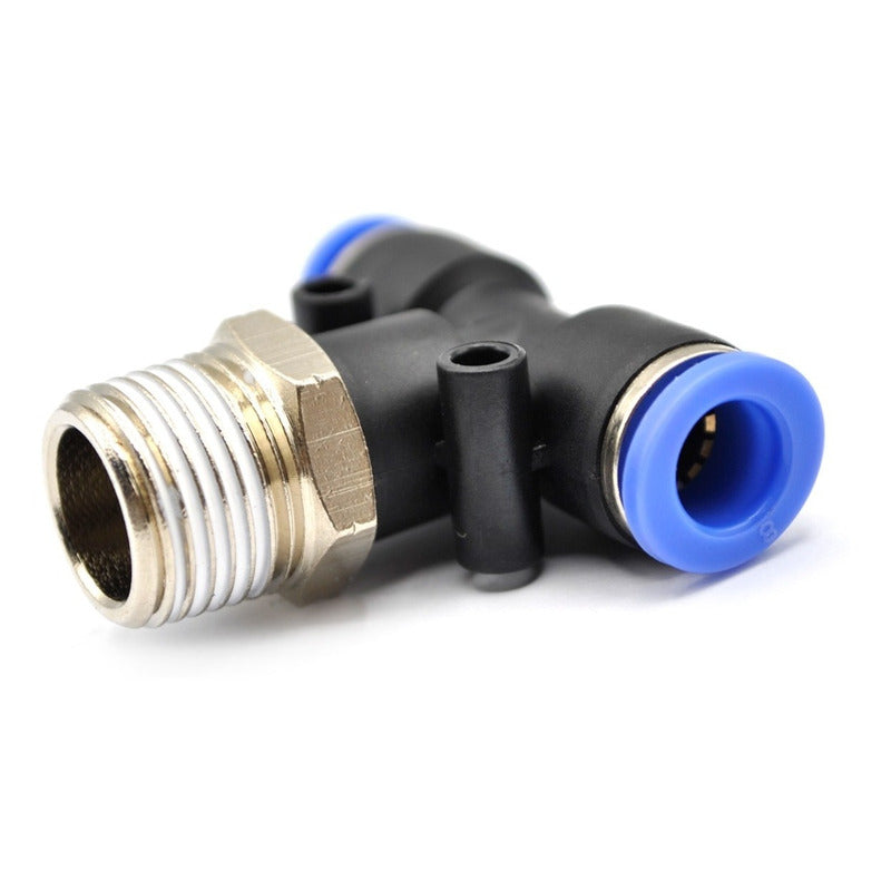 5pz Pneumatic Fitting On Tee 3/8 Npt X 10mm