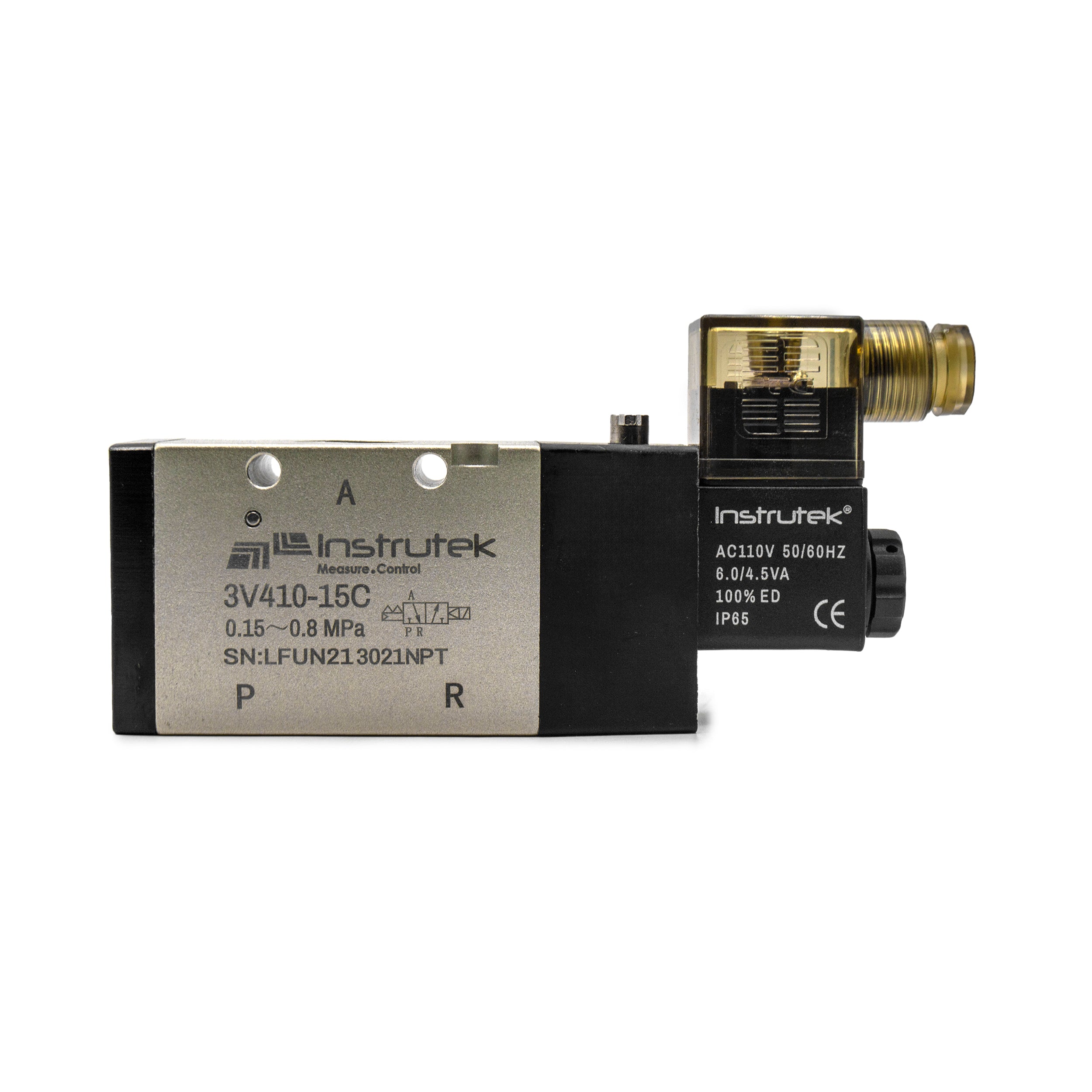 Electroválvula Neumática 5 Vías, 2 Posiciones, 1/2" NPT, 110V