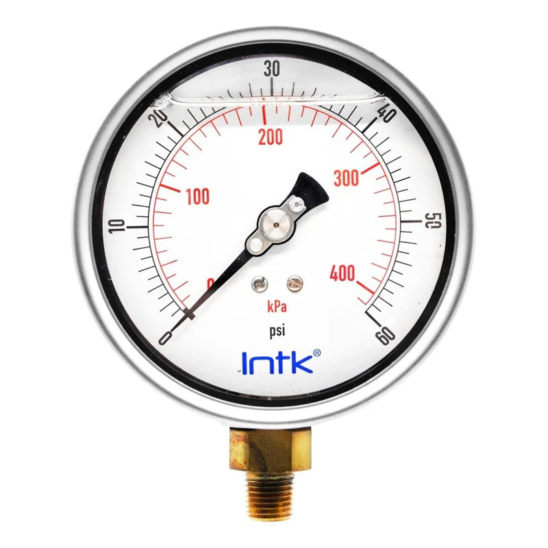 Manómetros con glicerina de bisel roscado - Serie 300 INTK