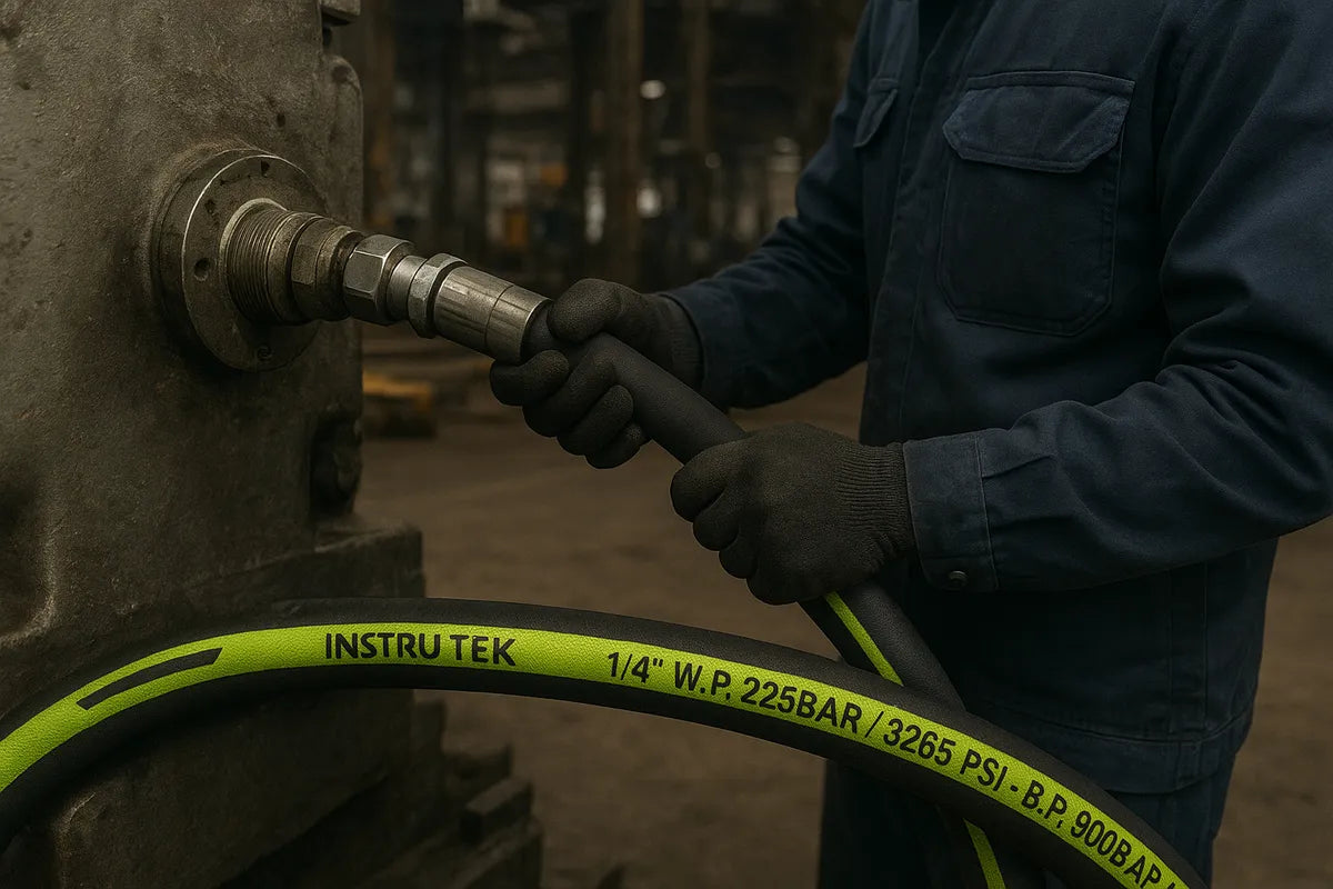 Manguera Hidraulica Sae, Alta Presion, 100 Mts, 3/8 Negro