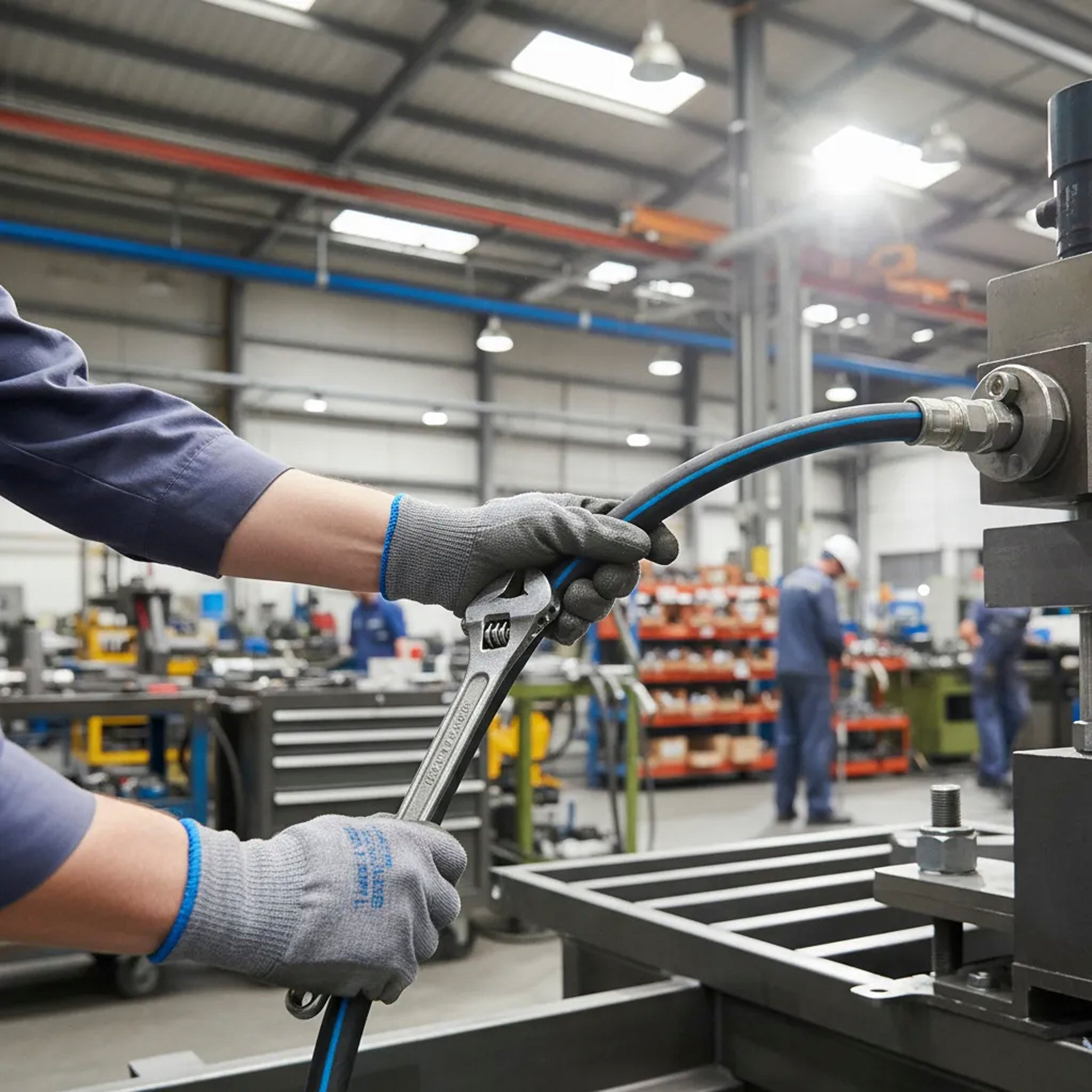 Manguera Hidráulica Sae R2, Alta Presion, 50 Mts, 1 Plg Azul