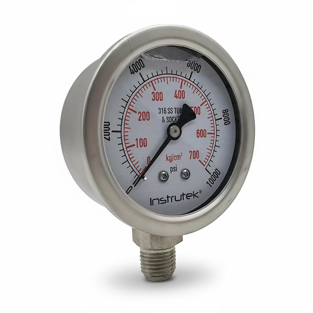 Manómetros de acero inoxidable premium - Serie 500