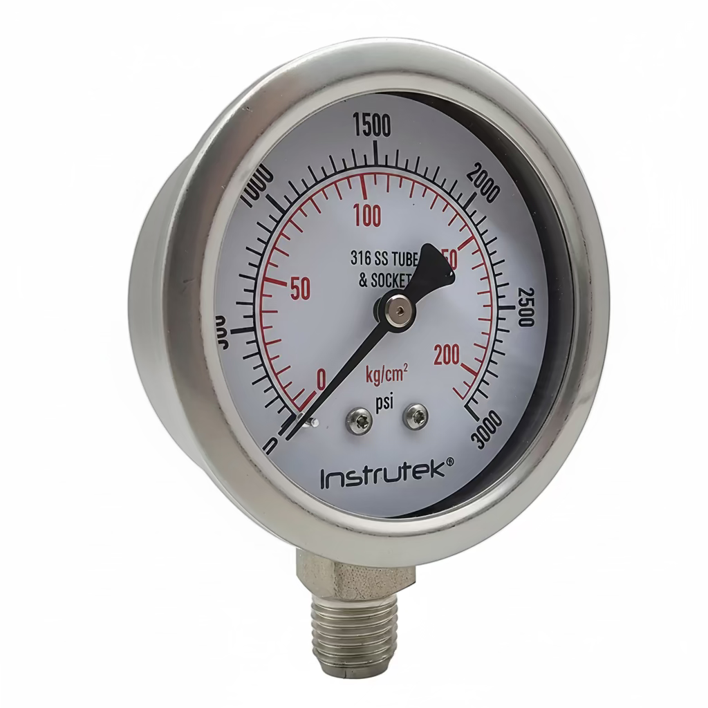 Manómetros de acero inoxidable premium - Serie 500