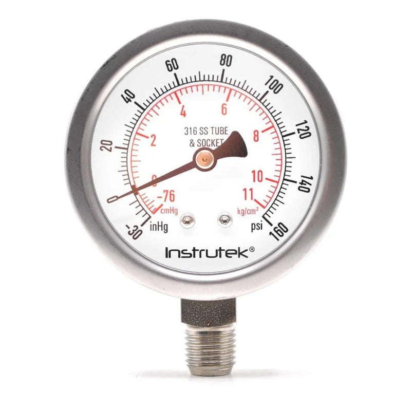 Manómetros de acero inoxidable premium - Serie 500