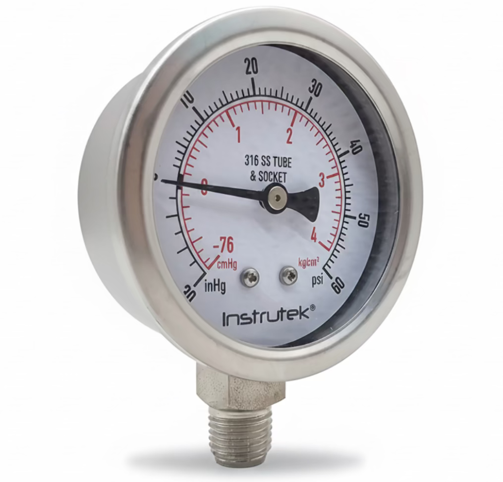 Manómetros de acero inoxidable premium - Serie 500