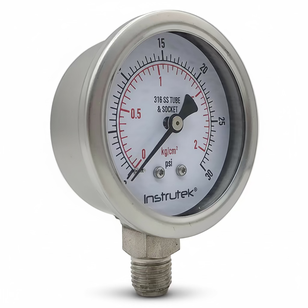 Manómetros de acero inoxidable premium - Serie 500