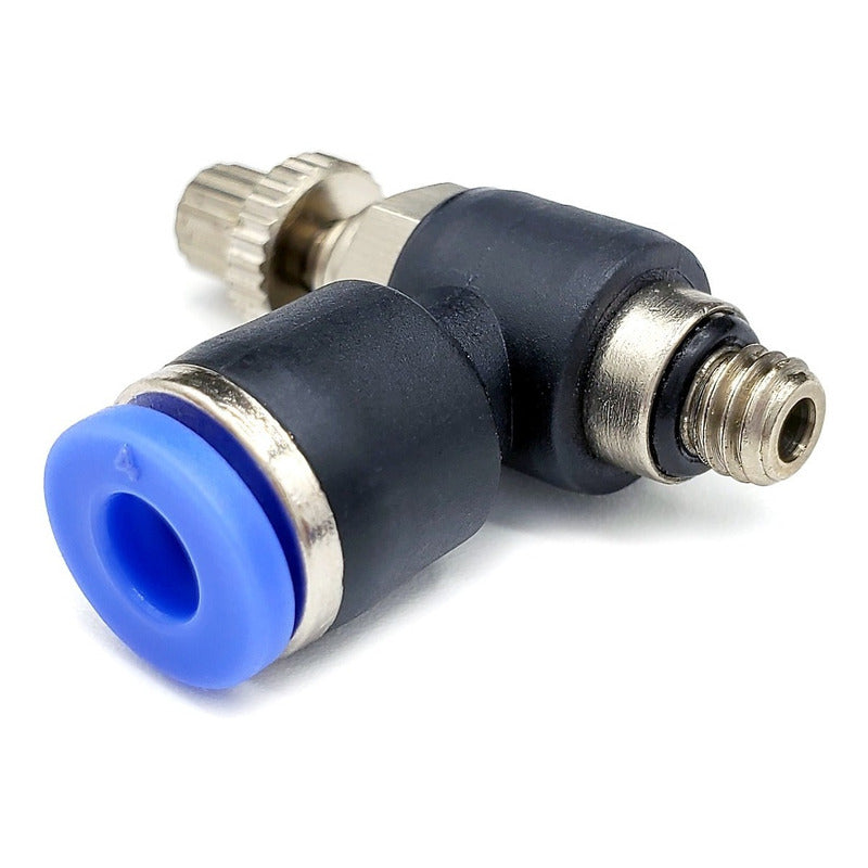 Connector / Pneumatic Flow Regulator Elbow Thread M5 X 4mm