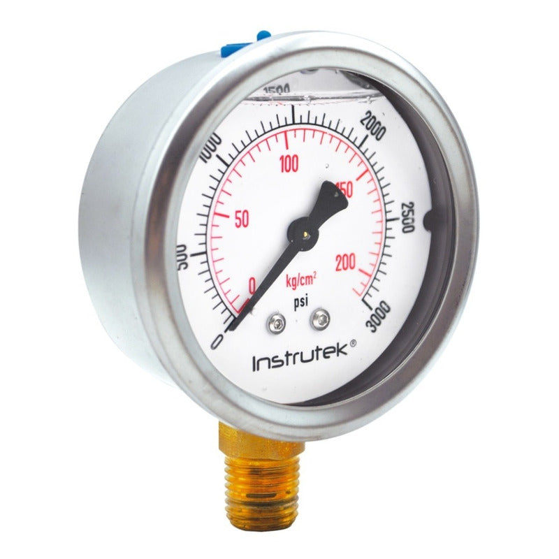 Manometer for Irrigation System with Glycerin 2.5 PLG, 3000 Psi