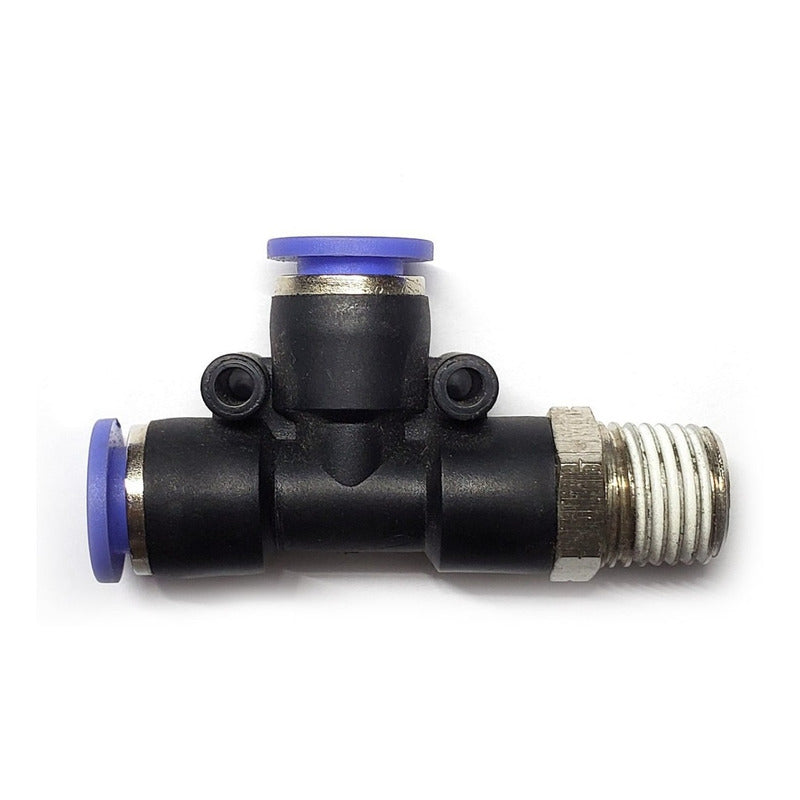 5 Pz Pneumatic Quick Connector/Fitting Lateral Tee 1/4 X 8mm