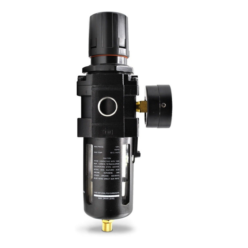 3/4 Air Filter - Regulator for Compressor with Pressure Gauge