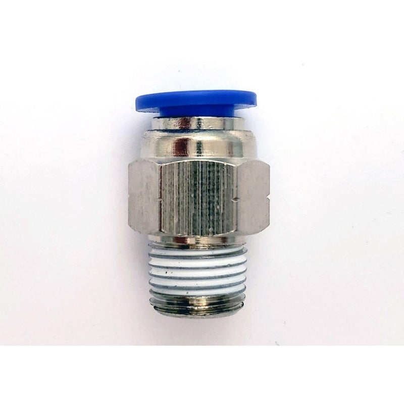 10 Pz De Conector/racor Rápido Neumático Recto 1/8 Npt X 1/4