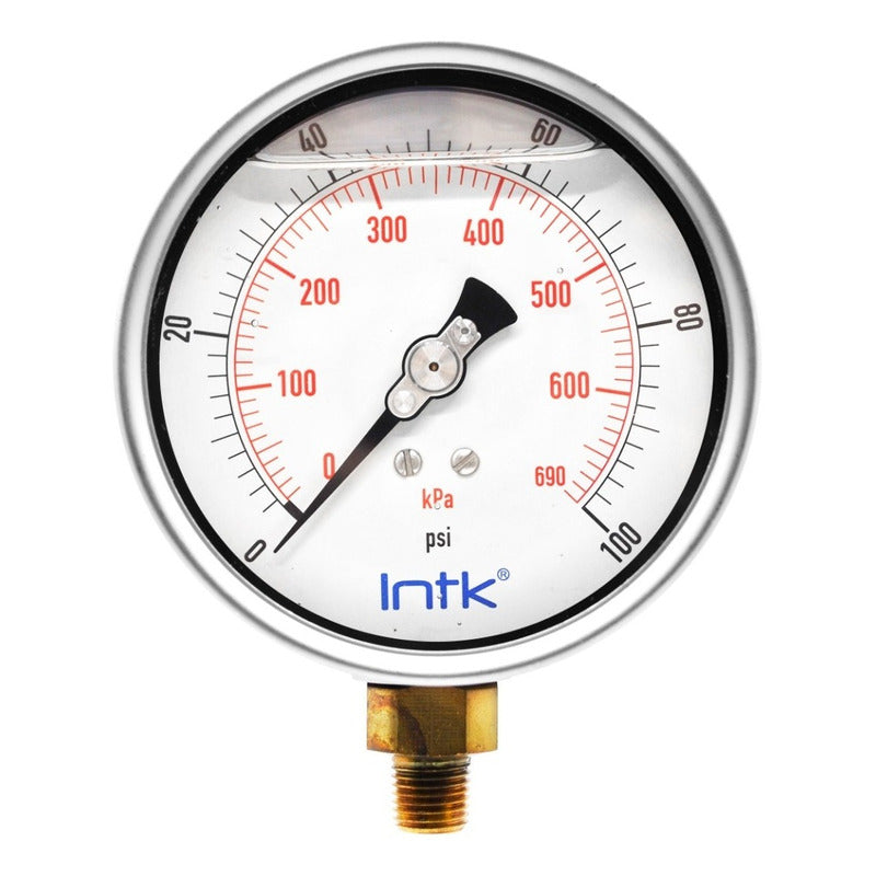 Manómetro P/sistema D/riego E Hidratantes, 4 PLG, 690 Kpa