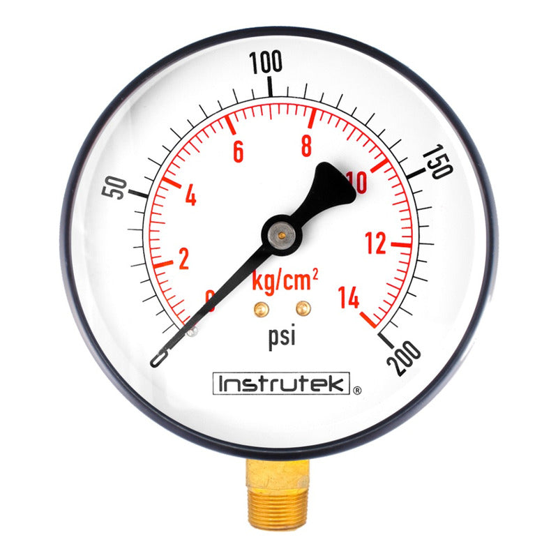 Manómetro 6 PLG Para Caldera, 200 Psi / Lectura A Distancia