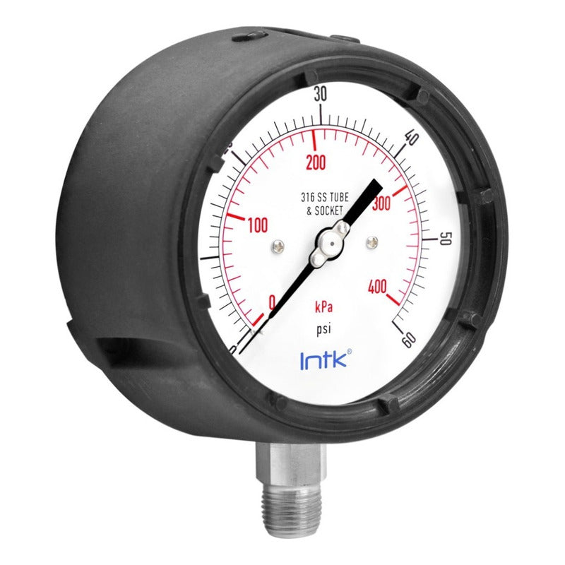 Phenolic Case Pressure Gauge for Mining, 60 Psi 4.4 PLG