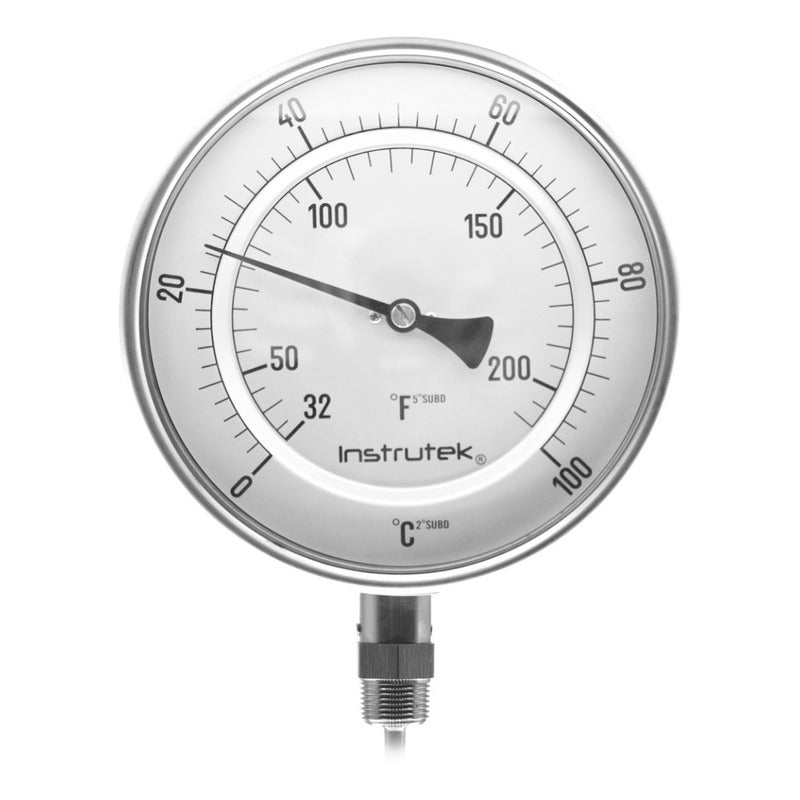 Oven Thermometer 6 PLG ​​0 A 100°c Stem 6, 1/2 Npt Thread