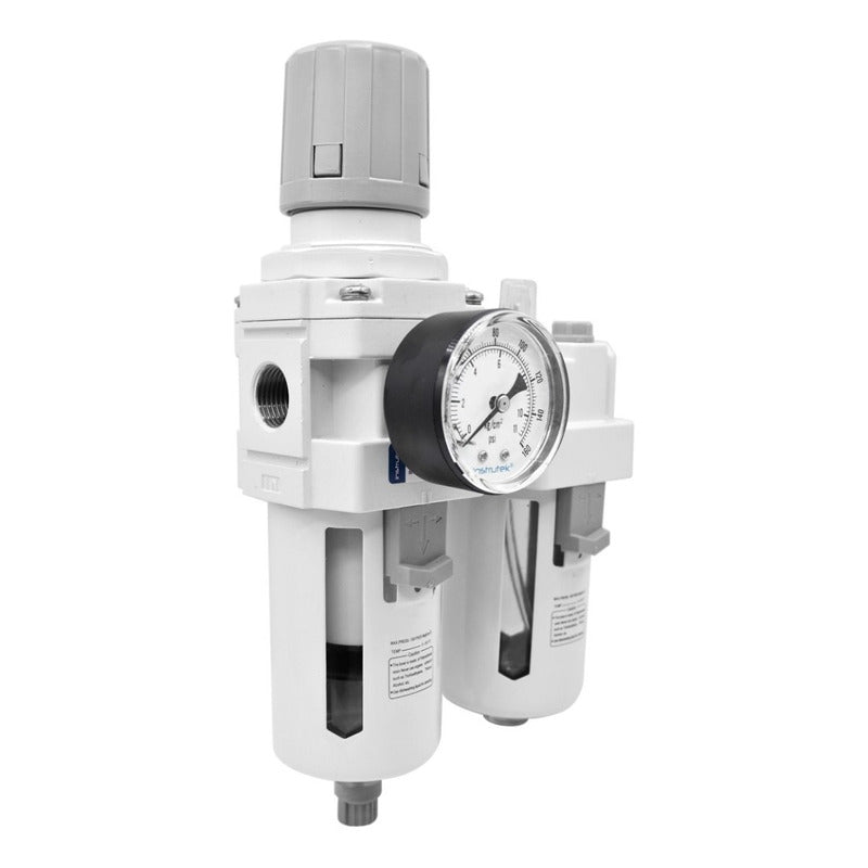 Filtro Regulador + Lubricador 1/2 Frl Compacto Con Manómetro