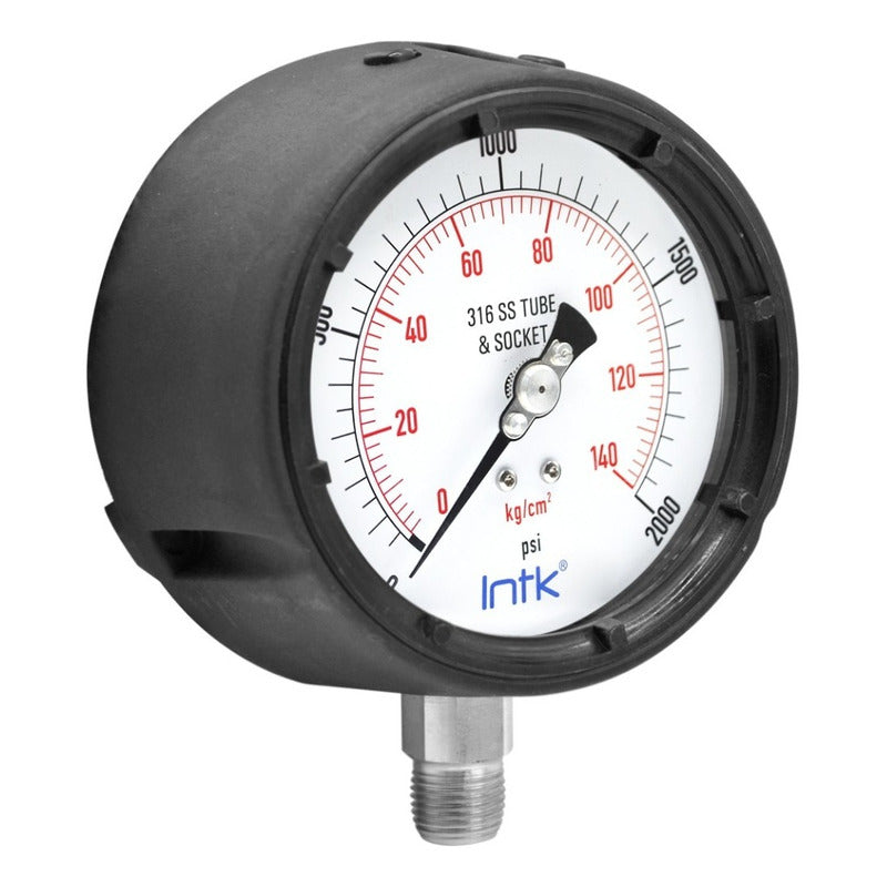 Phenolic Case Pressure Gauge for Mining, 2000 Psi 4.4 PLG