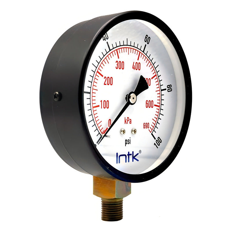 Manómetro Para Compresor Carátula 4 PLG 160 Psi (aire, Gas)