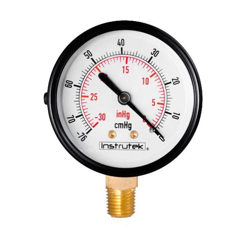 Vacuum Gauge Dial 2.5 PLG , -30 Inhg (eq. Milking & Vacuum)