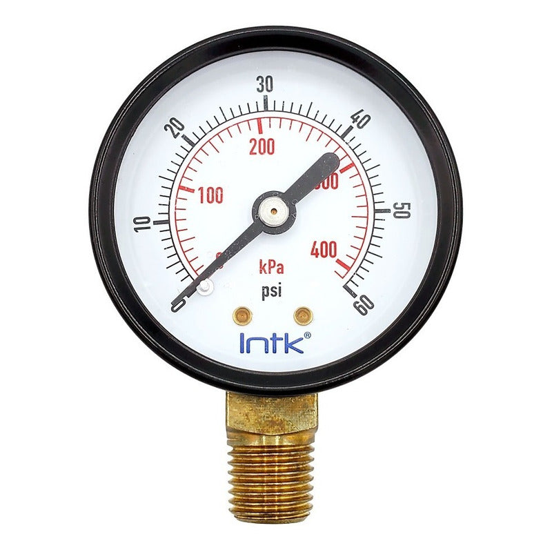 Manometer For Compressor Dial 2, 60 Psi (air, Gas)