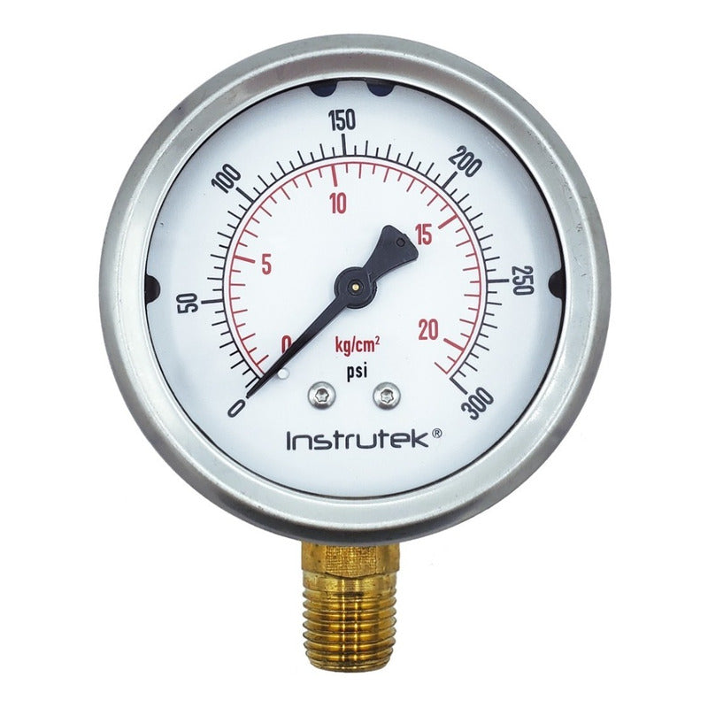 Manometer for Irrigation System with Glycerin 2.5 PLG, 300 Psi