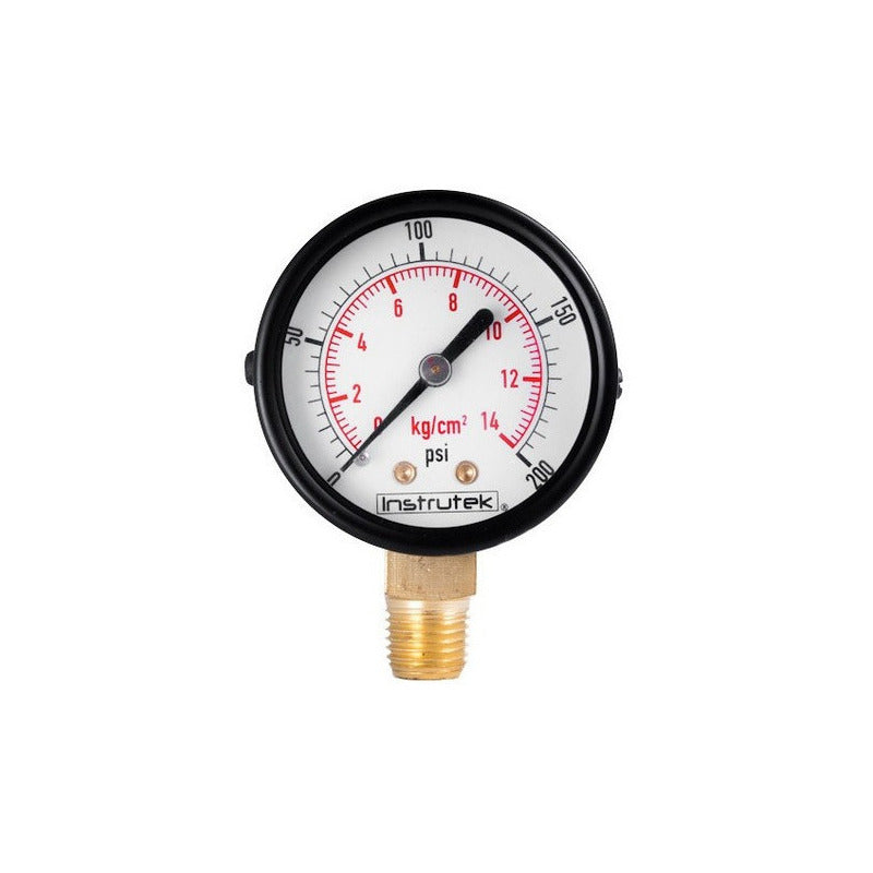 Compressor Pressure Gauge Dial 2, 200 Psi (Air, Gas)