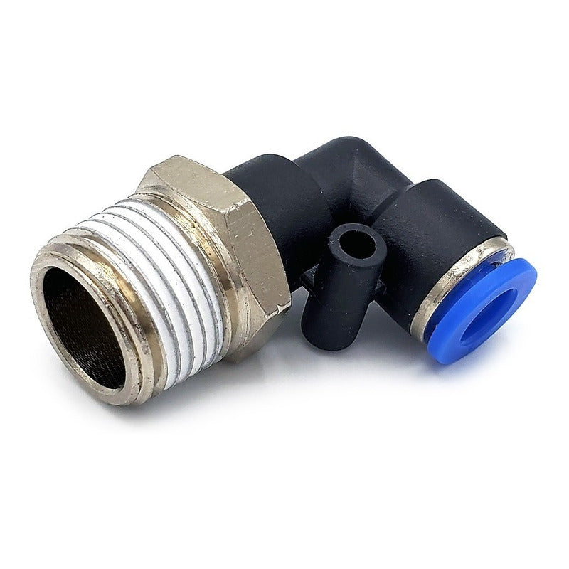 5 Pc of Pneumatic Quick Connector/Fitting Elbow 3/8 Npt X 6mm