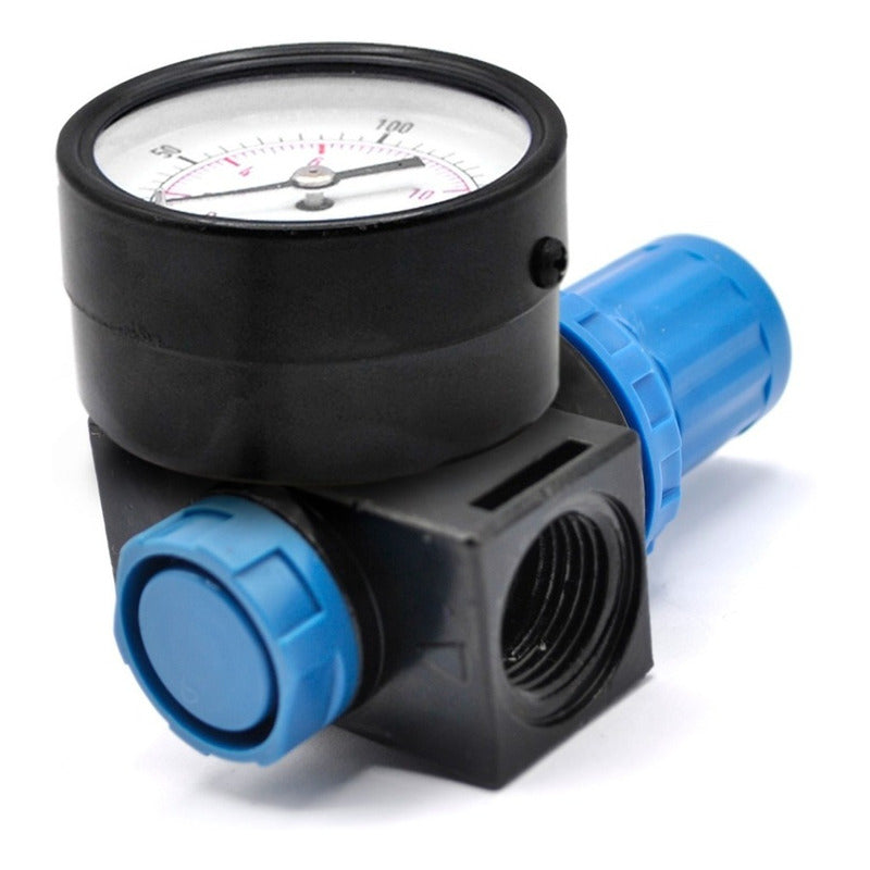 Pneumatic Pressure Regulator 1/2 120 Psi With Manometer