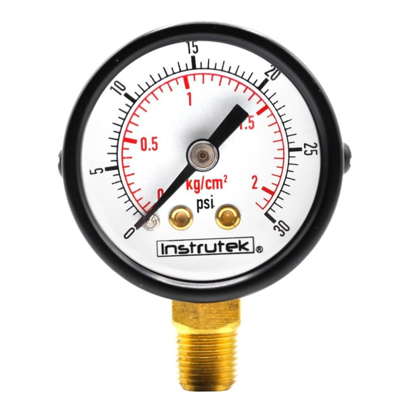 Pressure Gauge For Air Compressor 1.5 Dial , 30 Psi (Air, Gas)