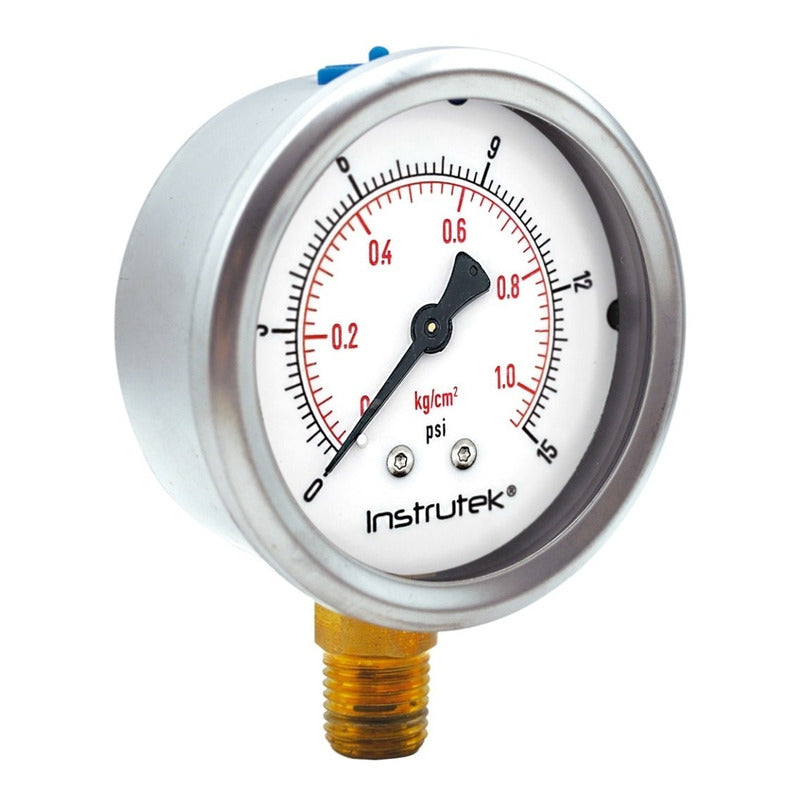 Manometer for Irrigation System with Glycerin 2.5 PLG, 15 Psi