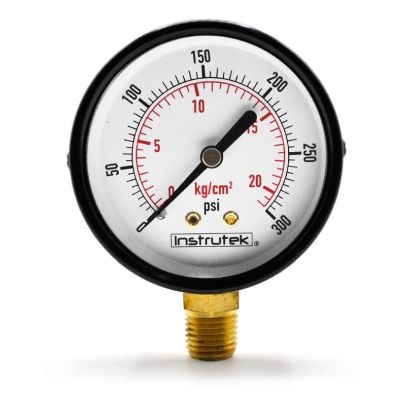 Manómetro Para Compresor Carátula 2.5 , 300 Psi (aire, Gas)